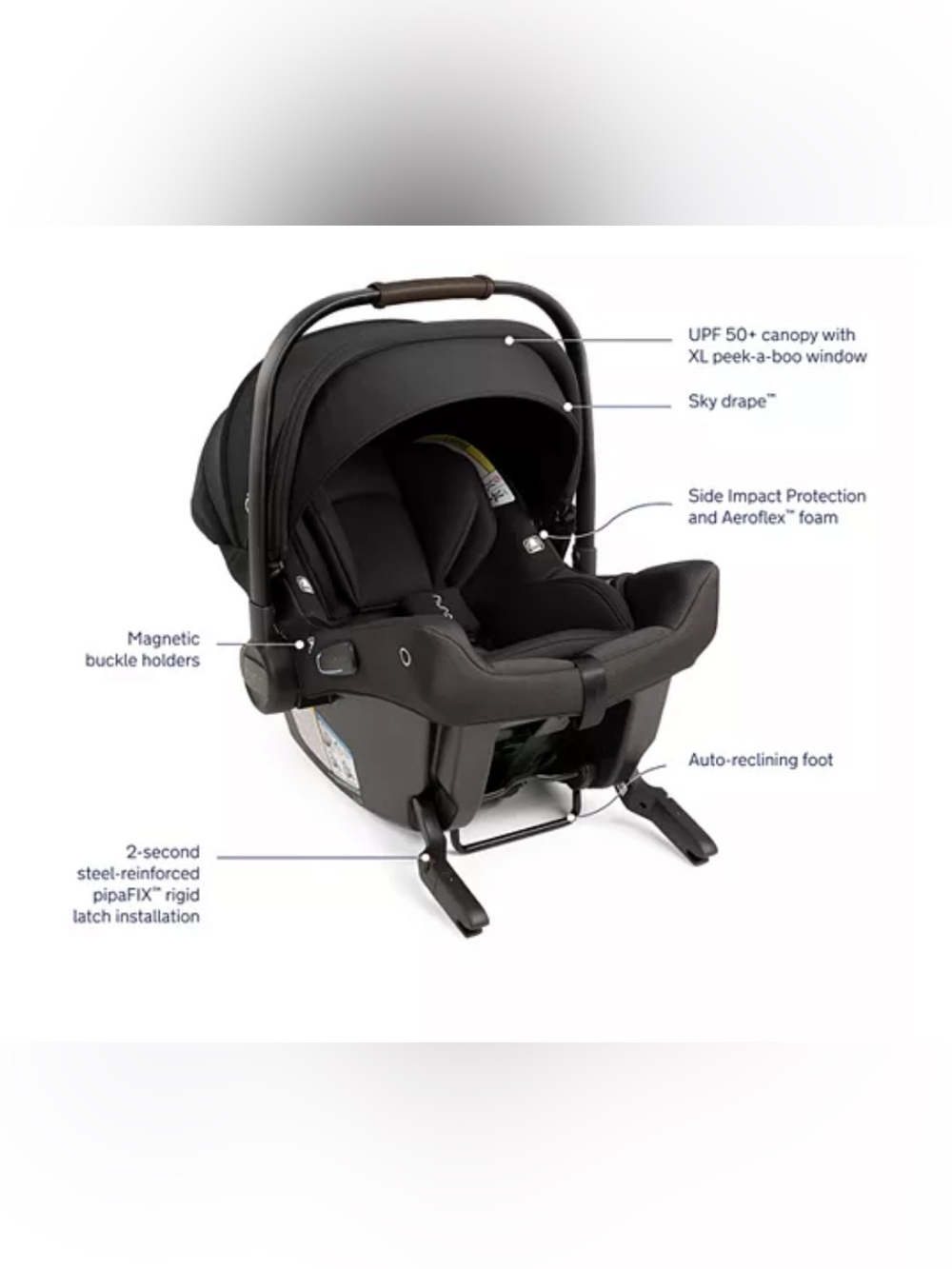 Nuna Pipa Urbn baseless car seat with stroller adapter
